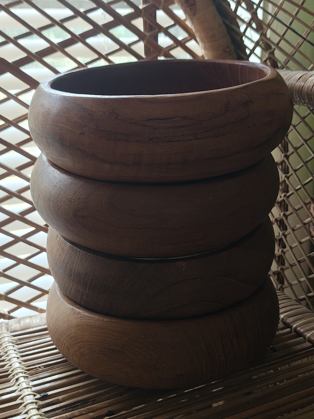 Goodwood Teak Salad Bowls-Set Of 4